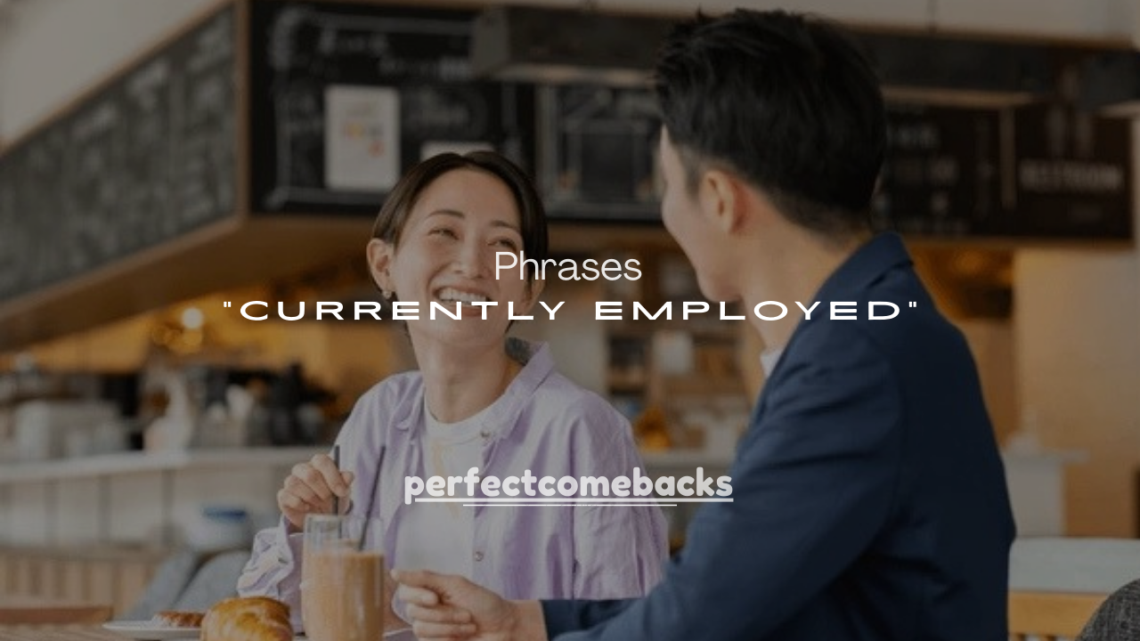 250+ Phrases for “Currently Employed”